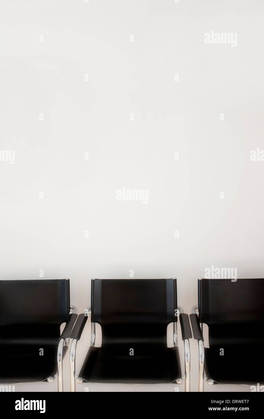 Interior room photo with blank wall for montage Stock Photo