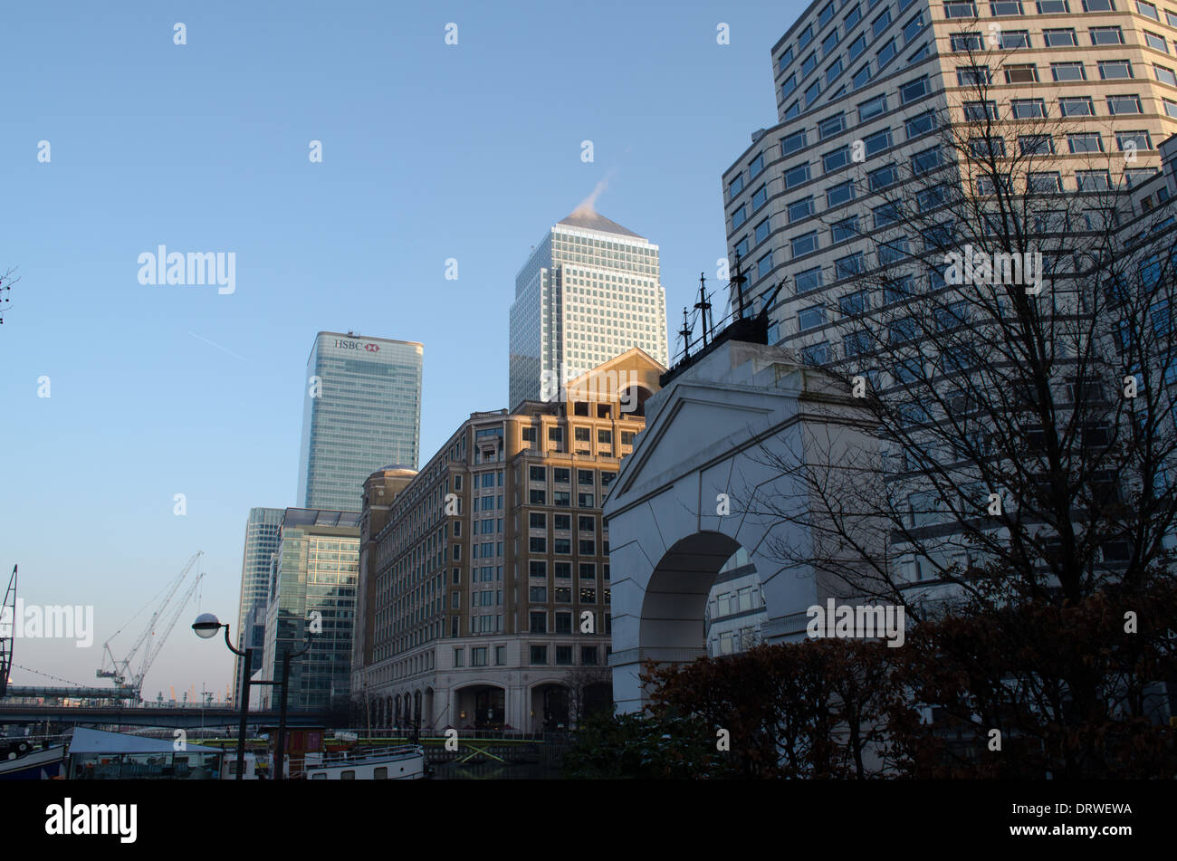 Buildings in Canary Wharf, London Stock Photo Alamy