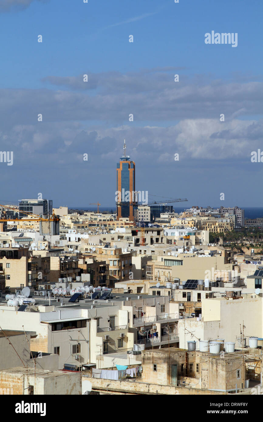 PORTOMASO TOWER ST. JULIAN'S MALTA 06 December 2013 Stock Photo