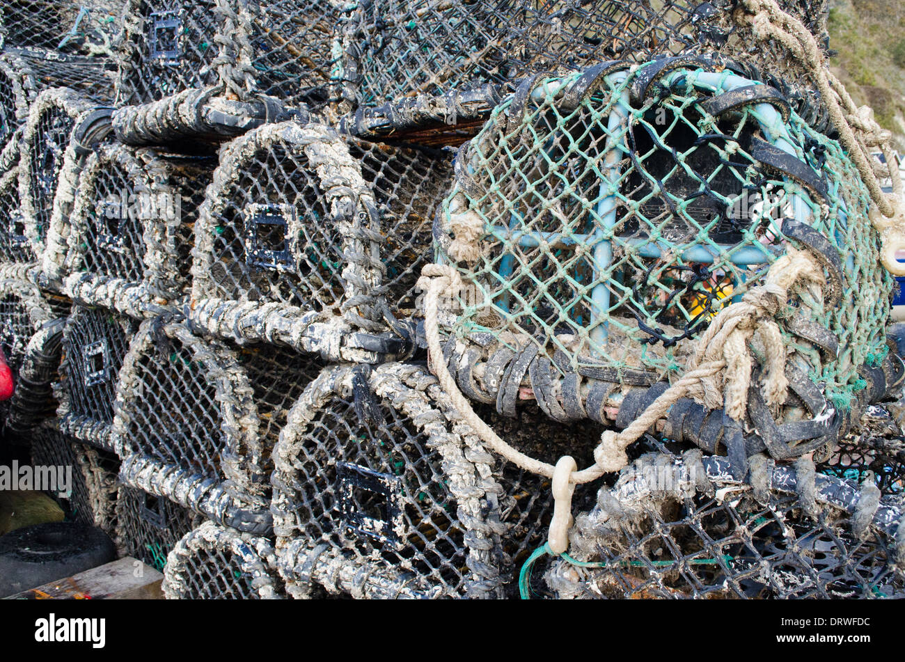 Lobster and Crab Pots Stock Photo Alamy