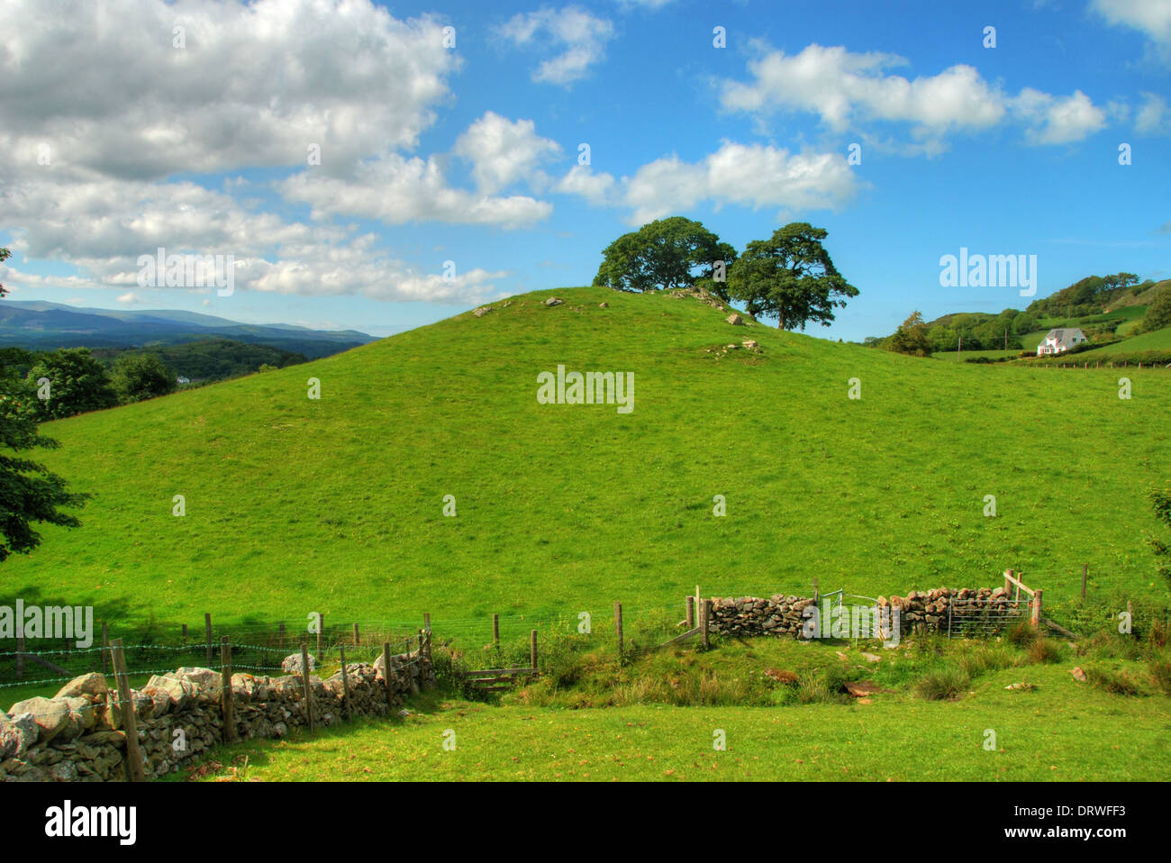 A hill in the North Wales countryside Stock Photo