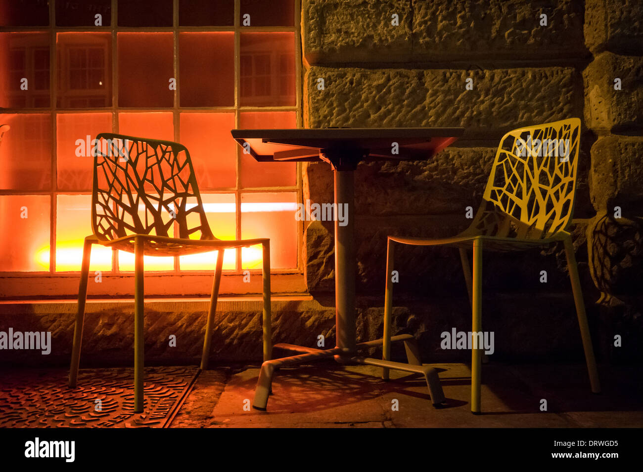 Outdoor seating in York City Centre Stock Photo Alamy