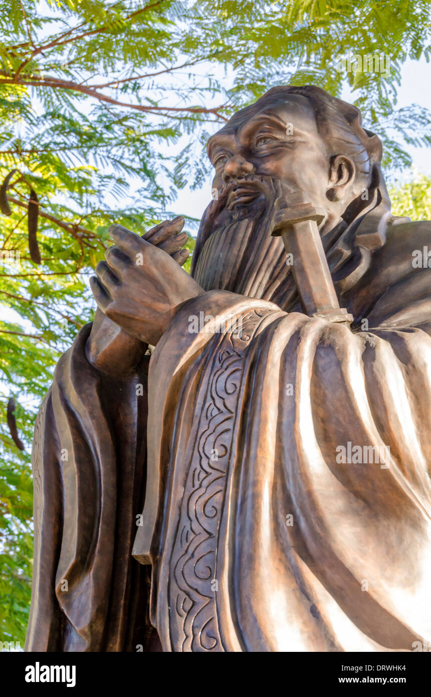 Confucius statue Southbank, Brisbane, Australia Stock Photo Alamy
