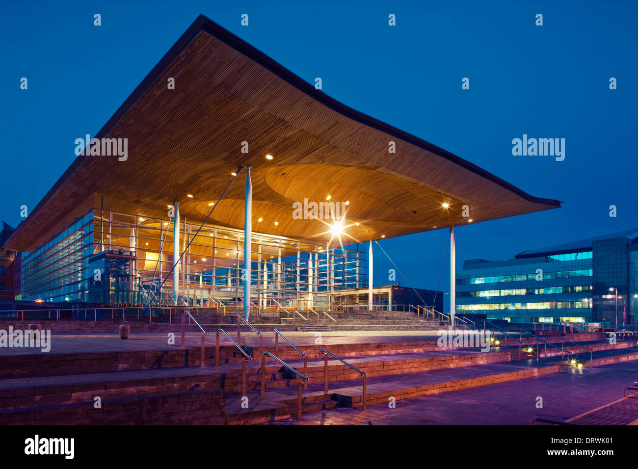 Welsh National Assembly building the Senedd Cardiff Bay Cardiff Wales