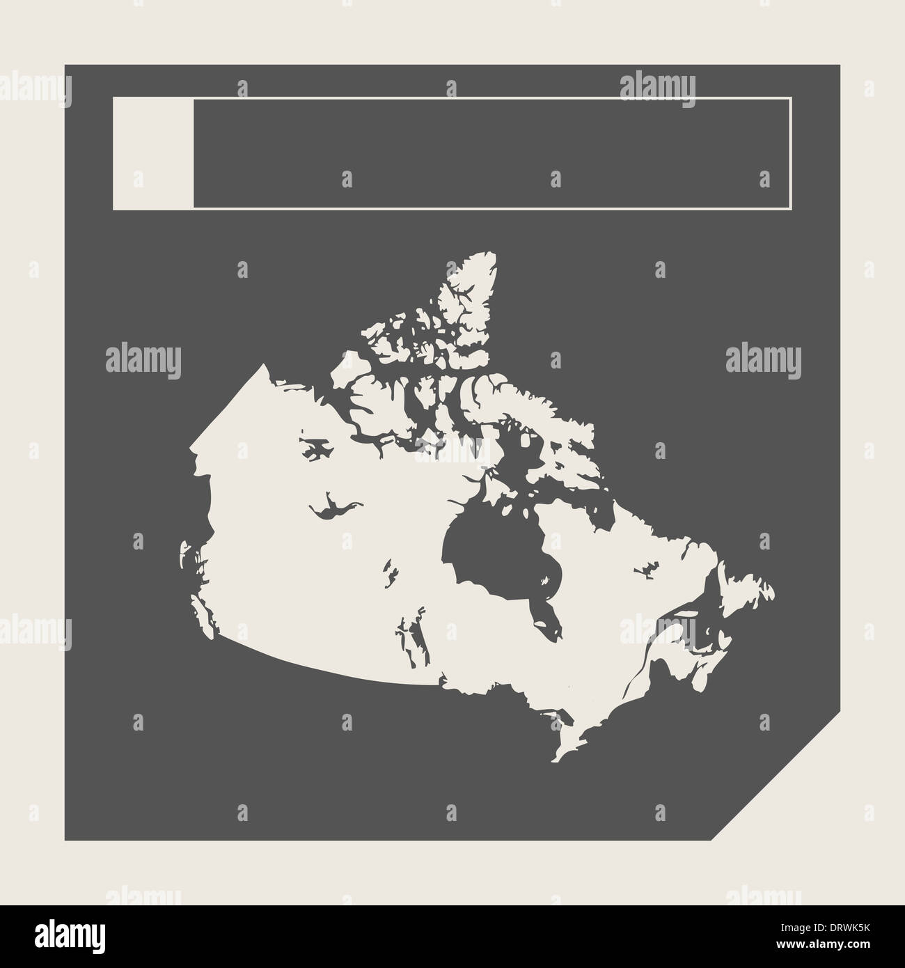 Canada map responsive flat web design button isolated with clipping ...