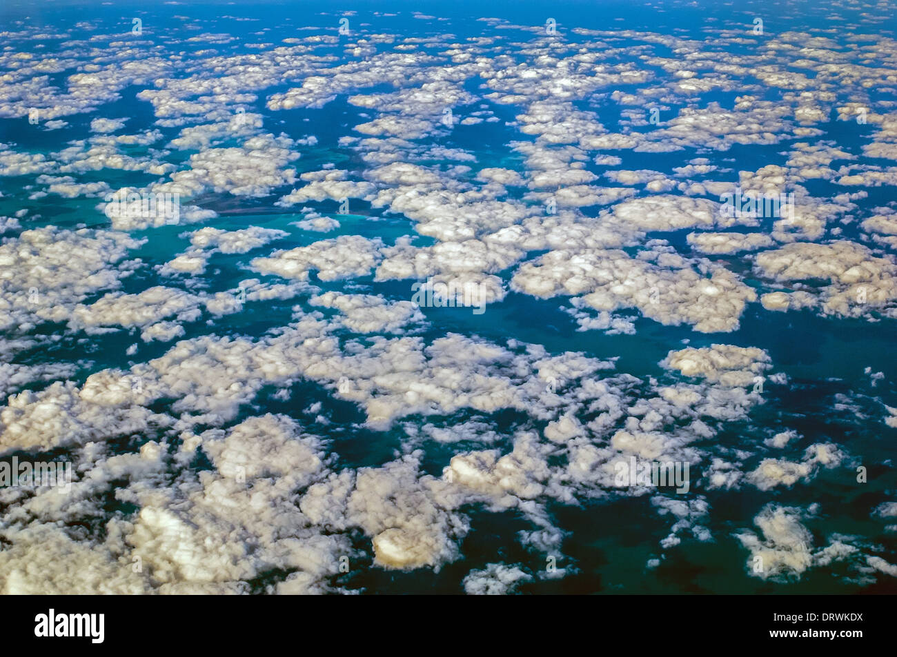 cloud patterns taken from a plane in the Atlantic Ocean Stock Photo - Alamy