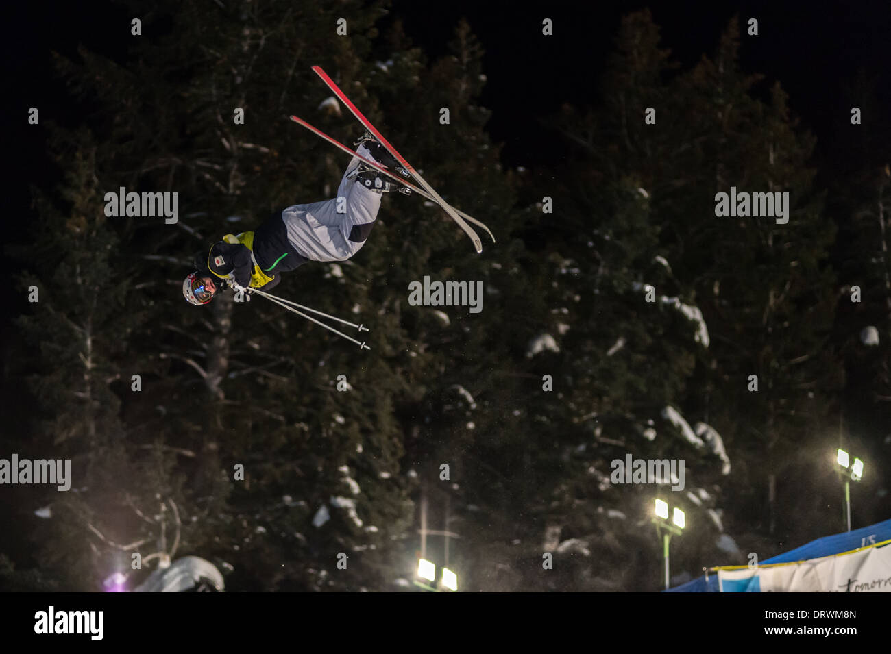 Mikael Kingsbury flying high at FIS Freestyle Ski World Cup 2014 Moguls