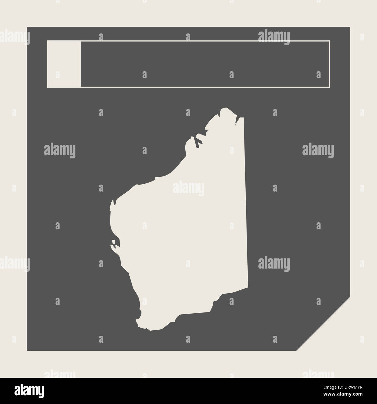 Western australia map hi-res stock photography and images - Alamy