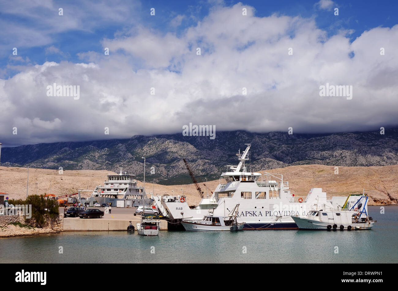 Ferry dock in Rab island, Croatia Stock Photo Alamy
