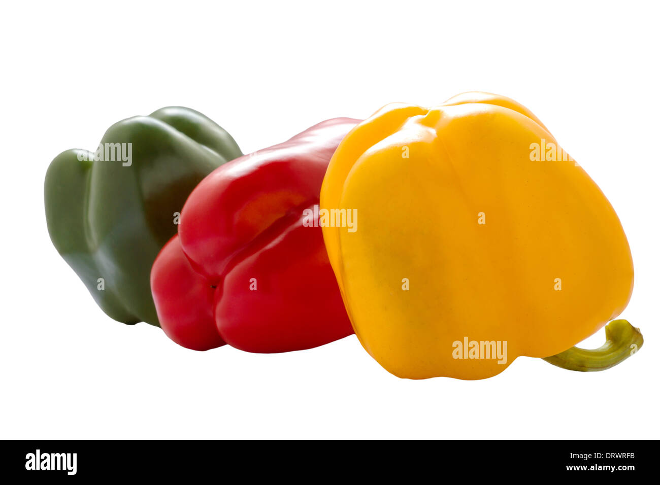Photo sweet peppers isolated on a white background Stock Photo - Alamy