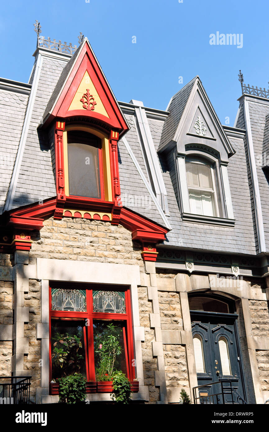 Colorful victorian houses in SaintLouis Square called "Painted Ladies