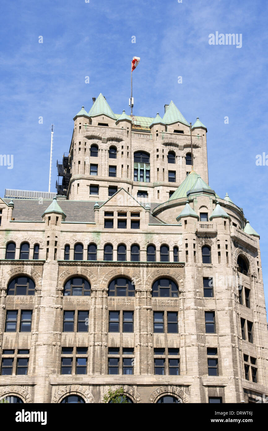 Windsor Station was built in Montreal between 1887 and 1889 by New York architect Bruce Price. Stock Photo