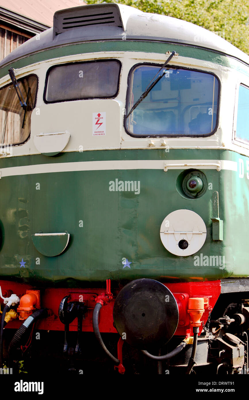 Diesel locomotive D5314 sitting at Bridge of Dun station. Caledonian railways preservation society.Montrose Stock Photo
