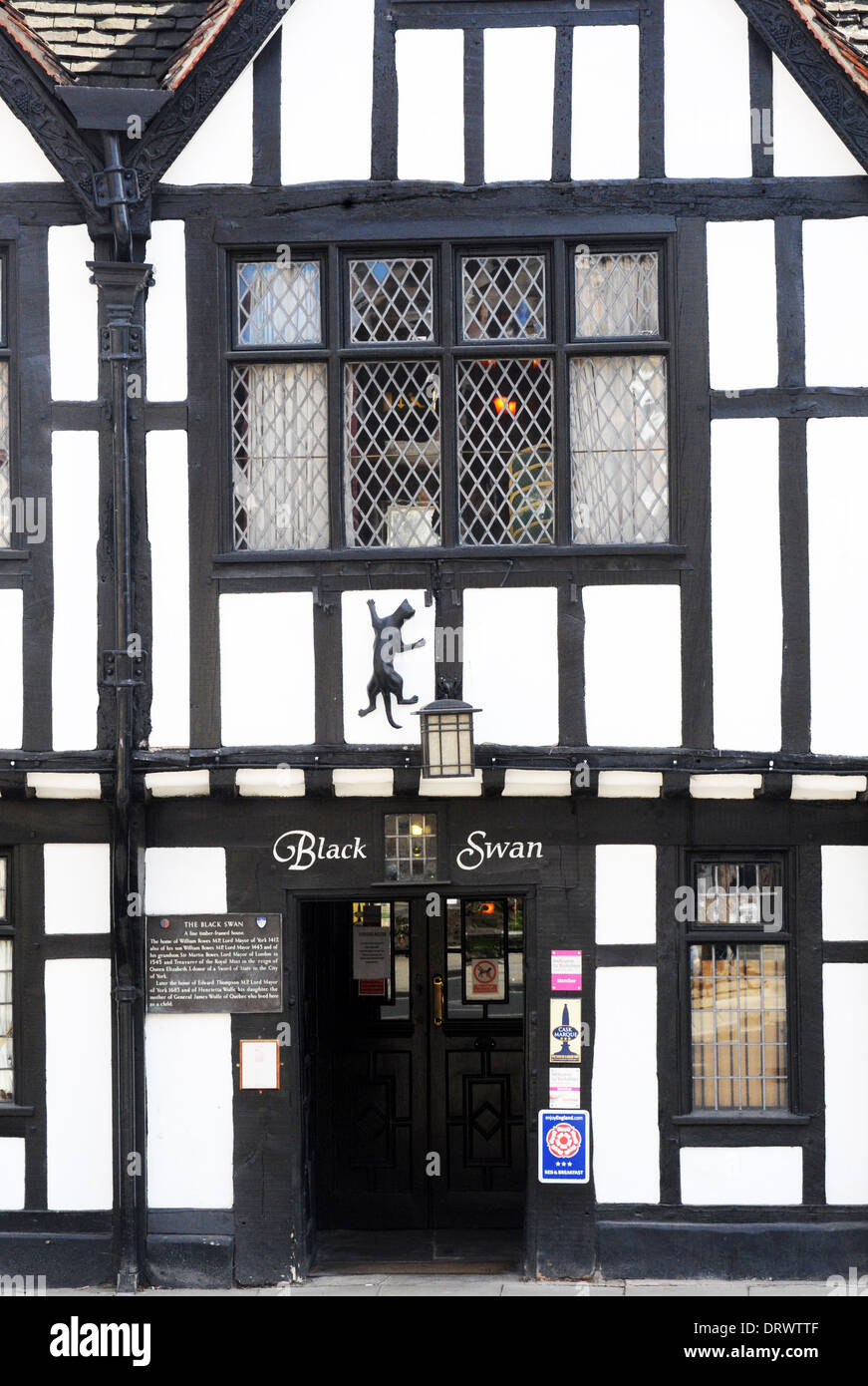 Old Black Swan Pub High Resolution Stock and Images -