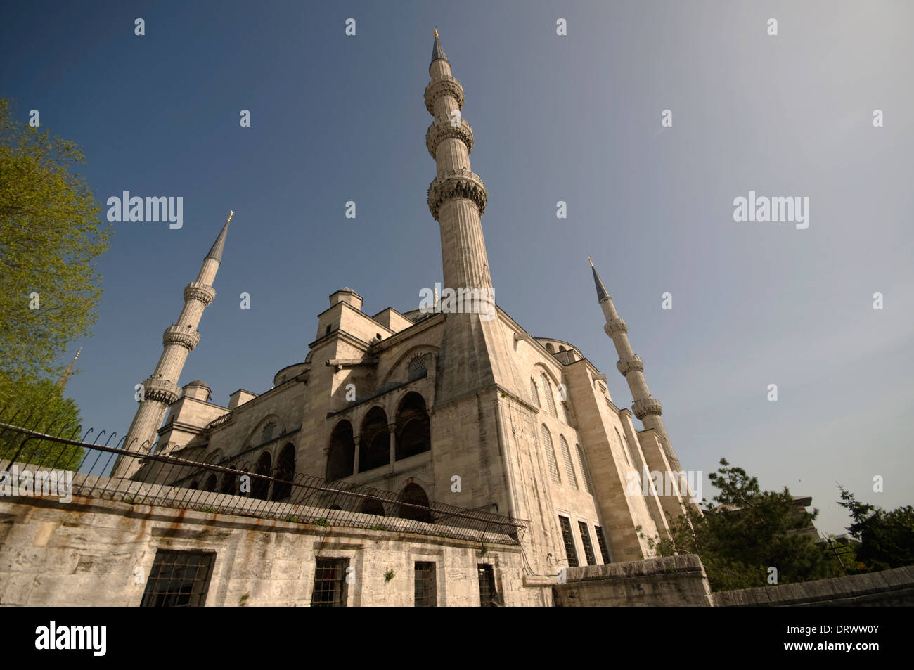 EUROPE/ASIA, Turkey, Istanbul, Rear of Blue Mosque (1606-1616), constructed by Sultan Ahmet I Stock Photo