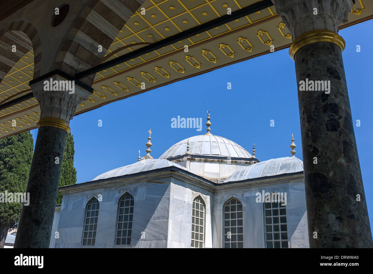 Istanbul, Topkapi Palace, the Ahmed III library in the third courtyard Stock Photo