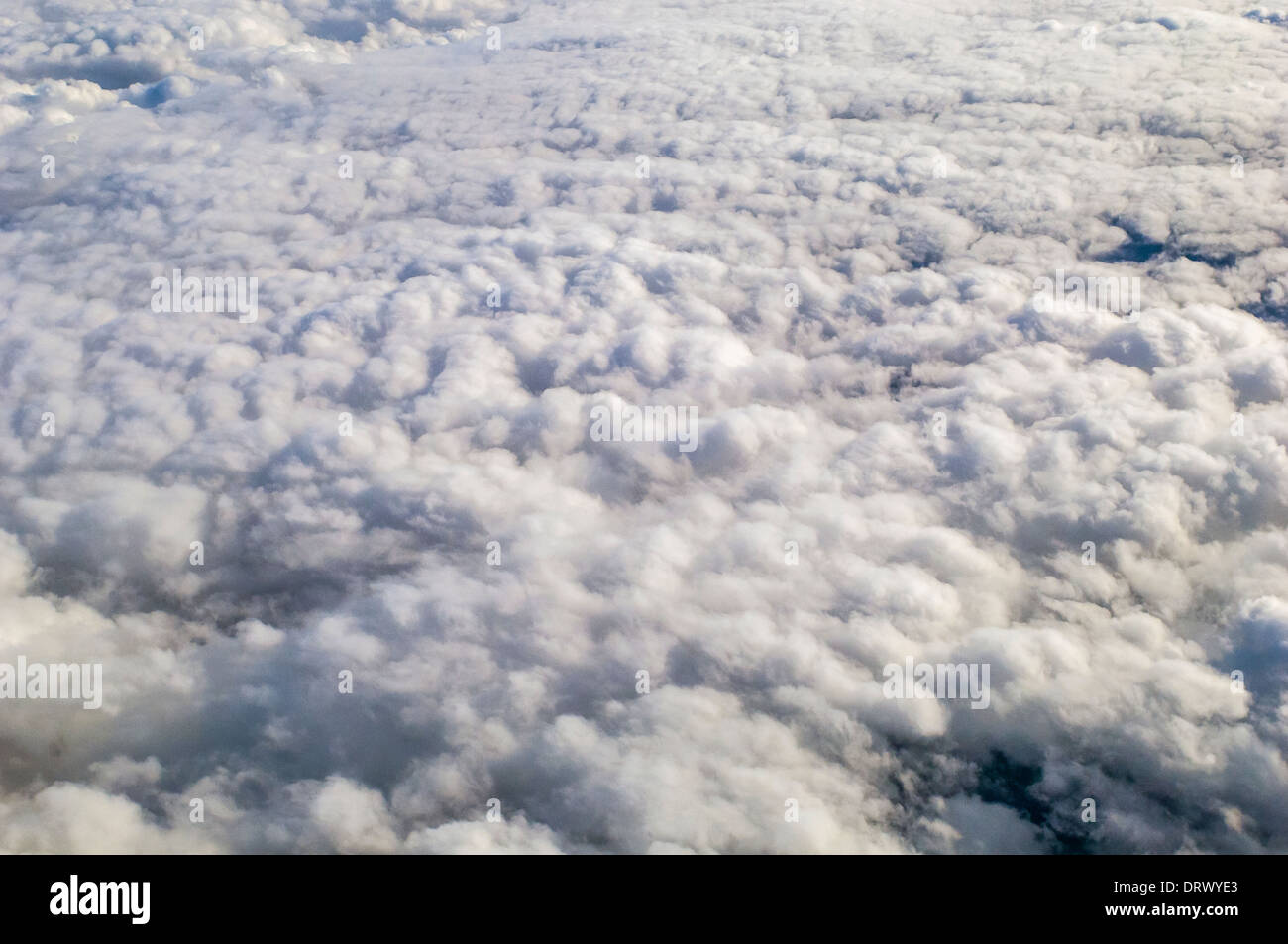 cloud patterns taken from a plane in the Atlantic Ocean Stock Photo - Alamy