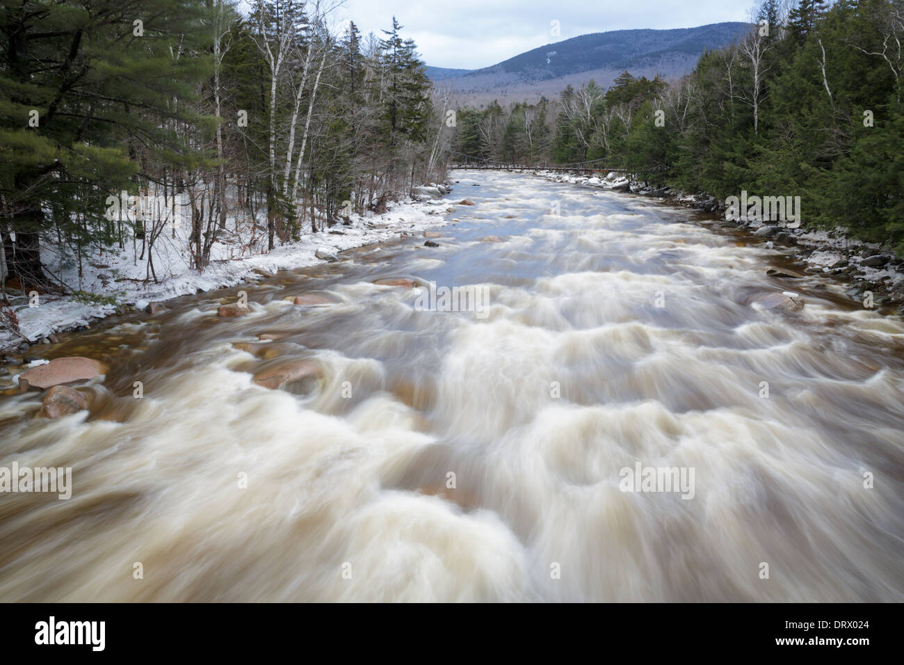 East Branch of the Pemigewasset River from the Route 112 bridge in