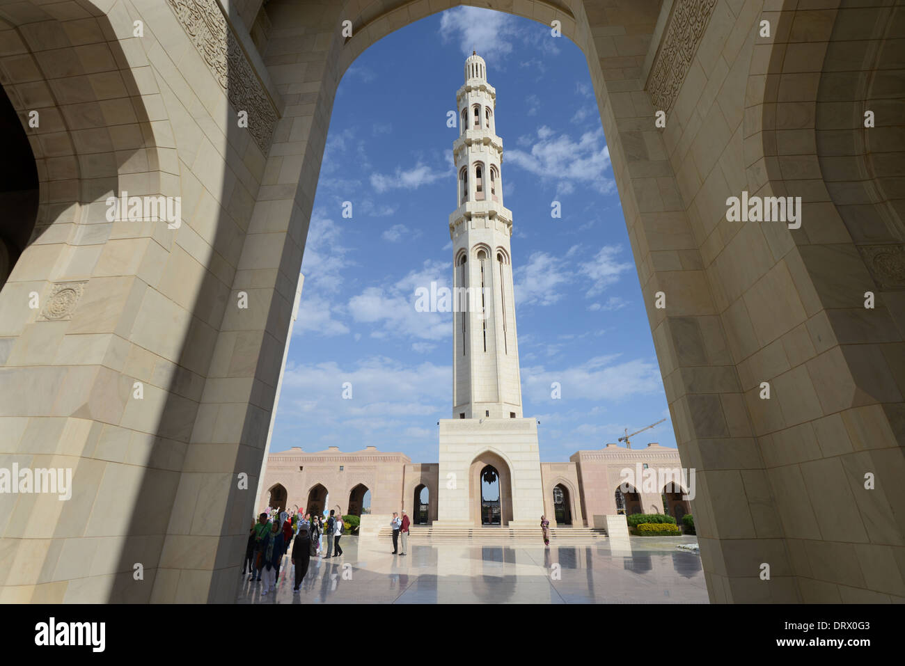 Muscat- OMAN    The Sultan Qaboos Grand Mosque Stock Photo