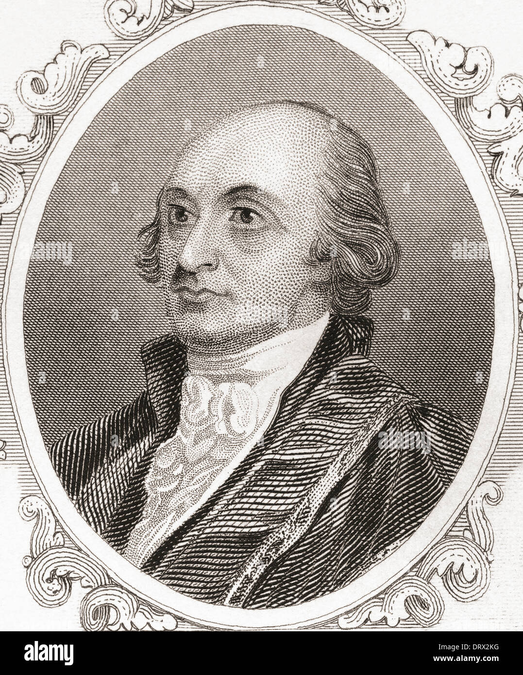 John Jay, 1745 –1829. American statesman, patriot, diplomat, Founding Father of the United States, signer of the Treaty of Paris Stock Photo