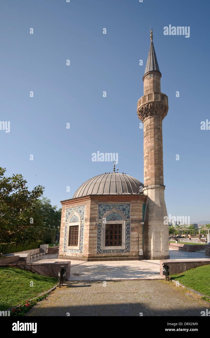 ASIA, Turkey, Izmir, Konak Camii Mosque (1755), covered in Kutahya (Kűtahya) tiles Stock Photo