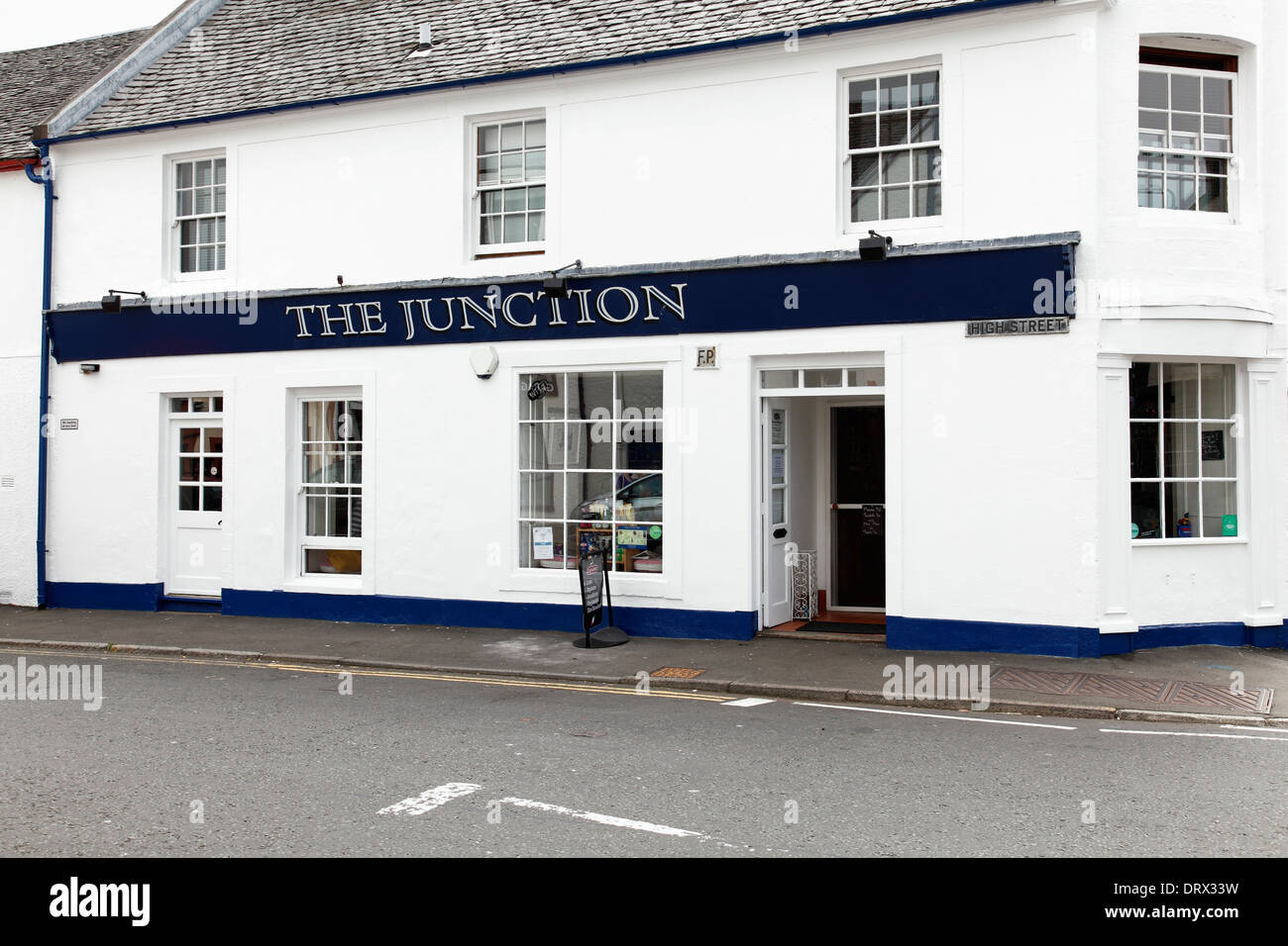 The Junction Cafe on High Street, Lochwinnoch, Renfrewshire, Scotland