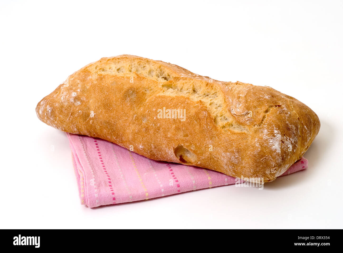 Freshly baked Sourdough bread. Stock Photo