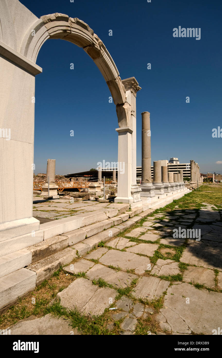 ASIA, Turkey, Izmir, Agora (ancient city of Smyrna, 1st Century AD), arch on the West Portico Stock Photo