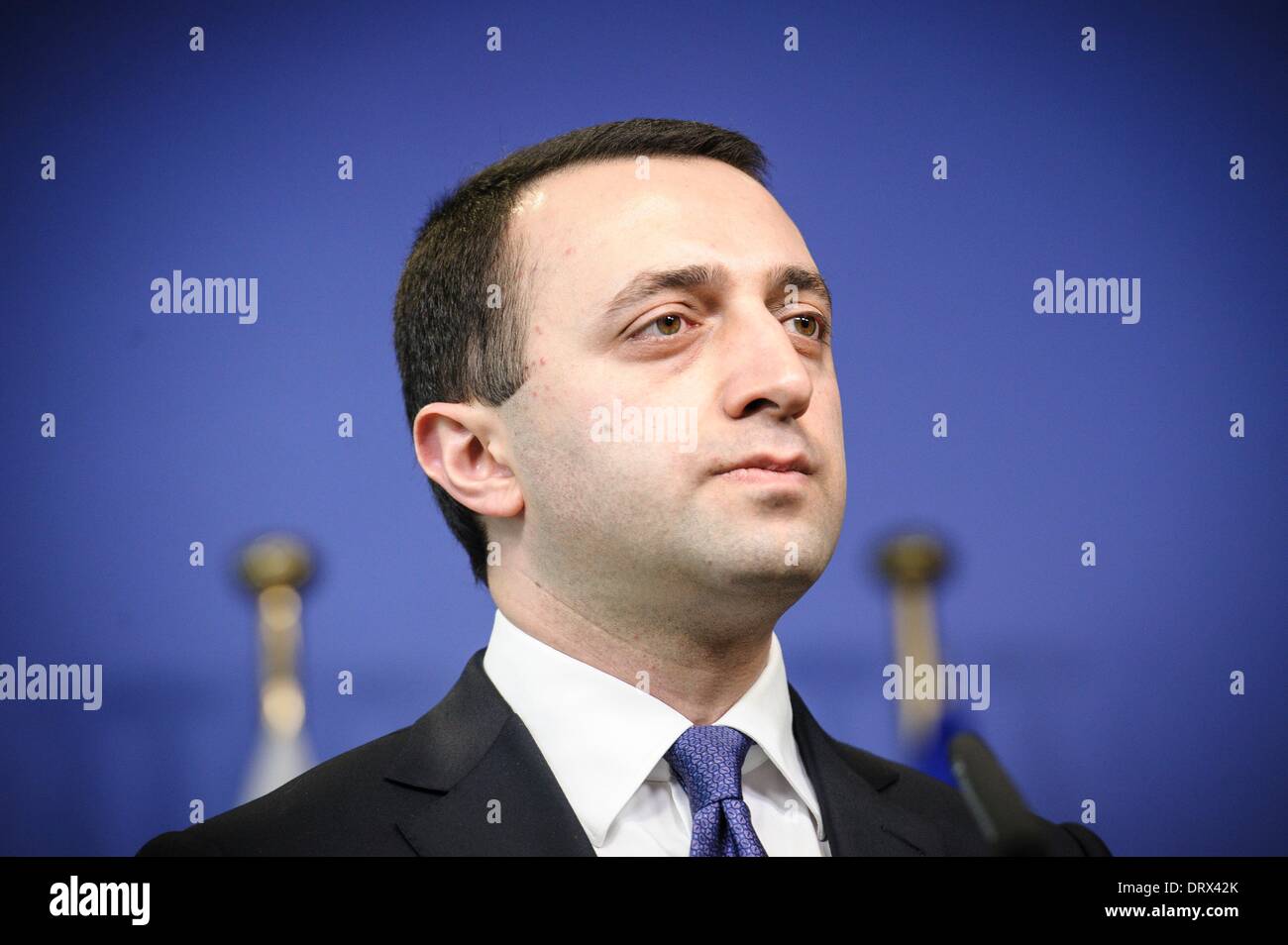 Irakli Brussels, Belgium. 3rd Feb, 2014. Prime Minister of Georgia, Mr Irakli ...