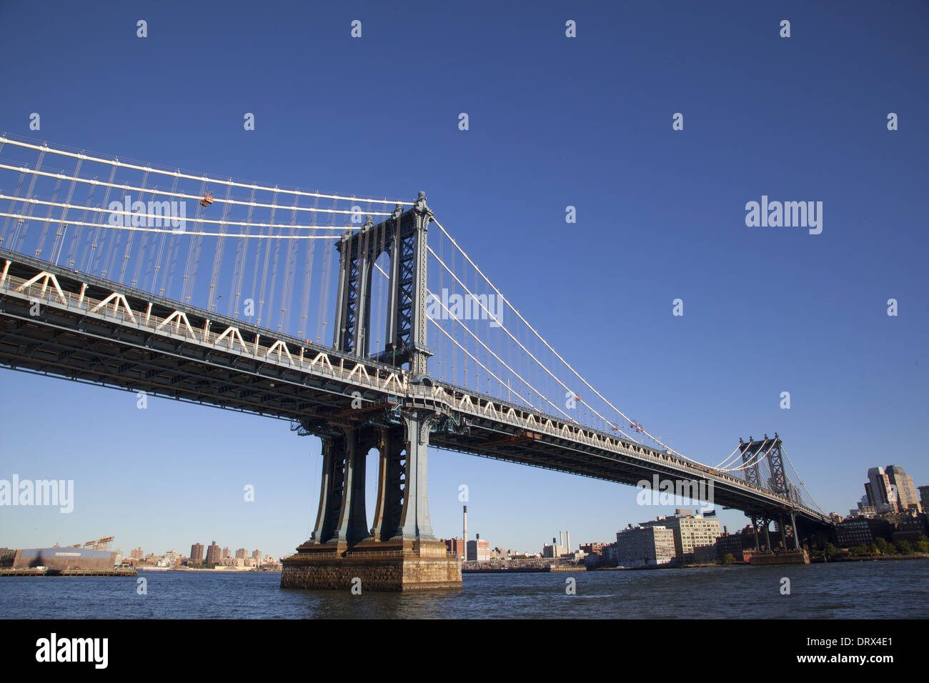 Landscape view of the Manhatten Bridge in New York City, USA. Stock Photo