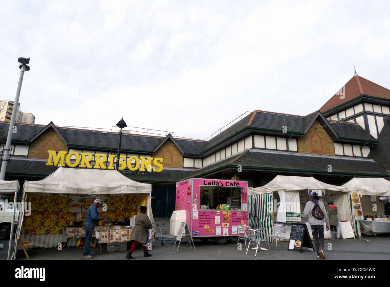 united kingdom west london acton the weekly market in crown street Stock Photo