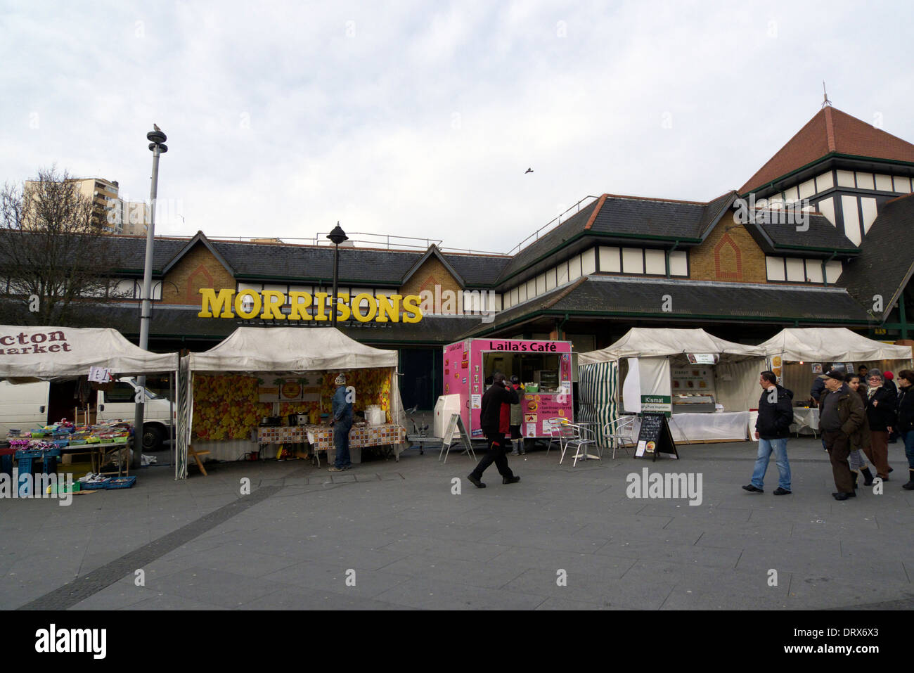 united kingdom west london acton the weekly market in crown street Stock Photo