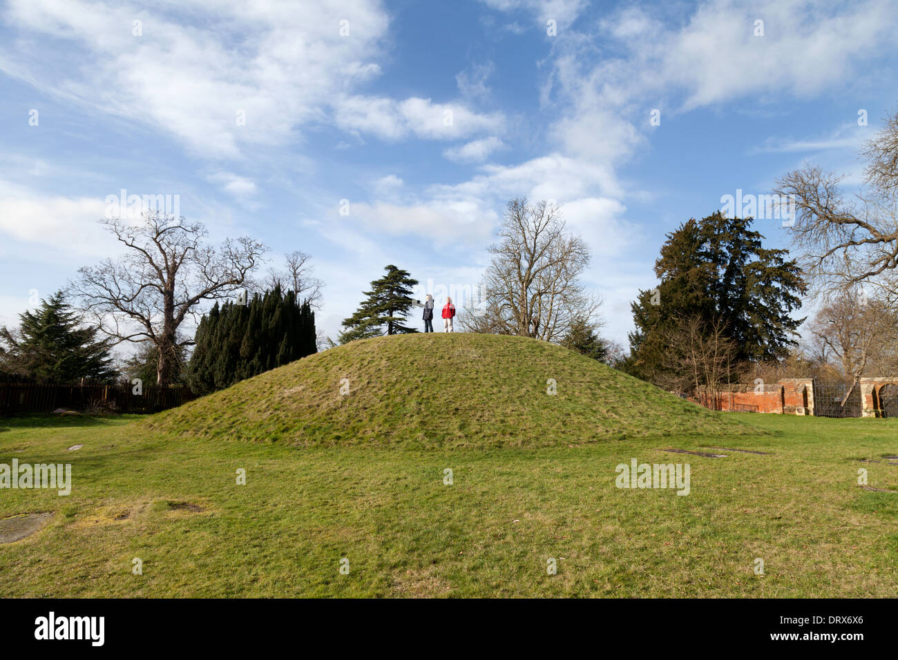 Taeppa's Mound - an Anglo Saxon burial mound in Taplow, Buckinghamshire, England UK Stock Photo