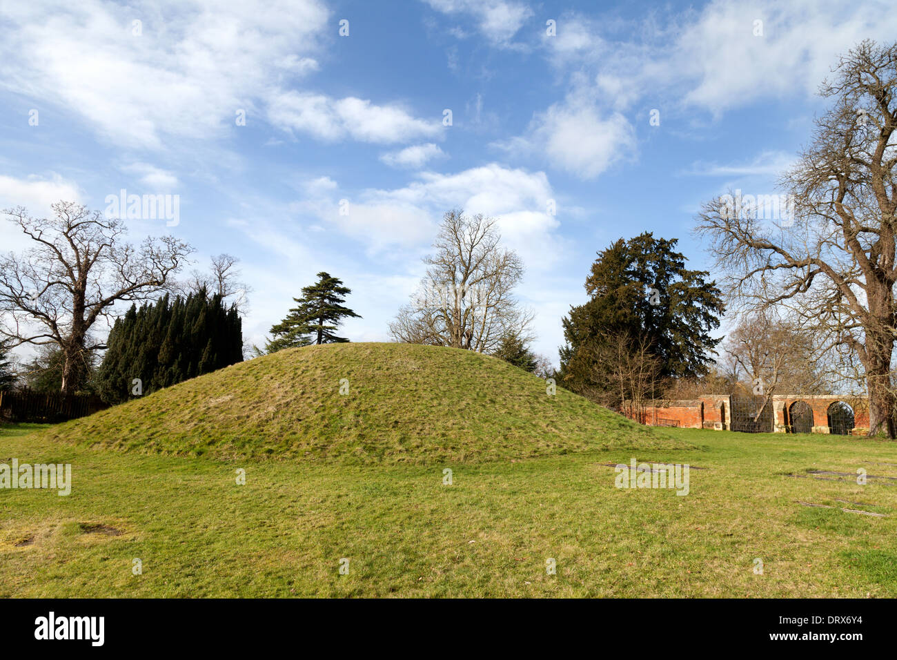 Taeppa's Mound - an Anglo Saxon burial mound in Taplow, Buckinghamshire, England UK Stock Photo