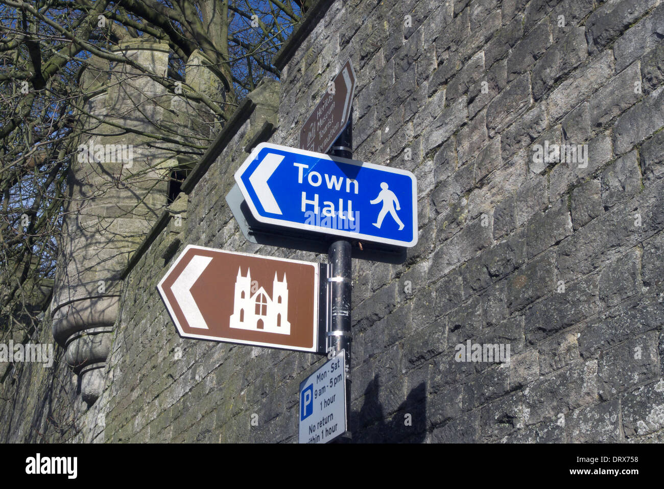 united kingdom west sussex arundel a street sign Stock Photo
