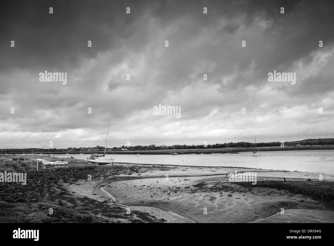 landscape image taken in Hullbridge Essex England Stock Photo