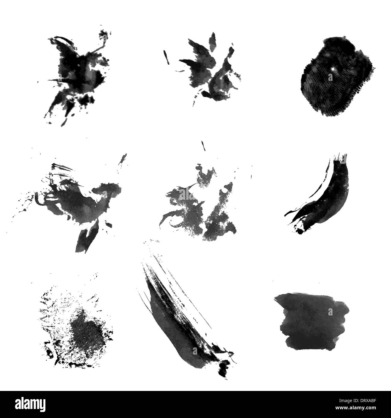 Abstract Splash Set for Design Use. Vector Illustration Stock Photo - Alamy