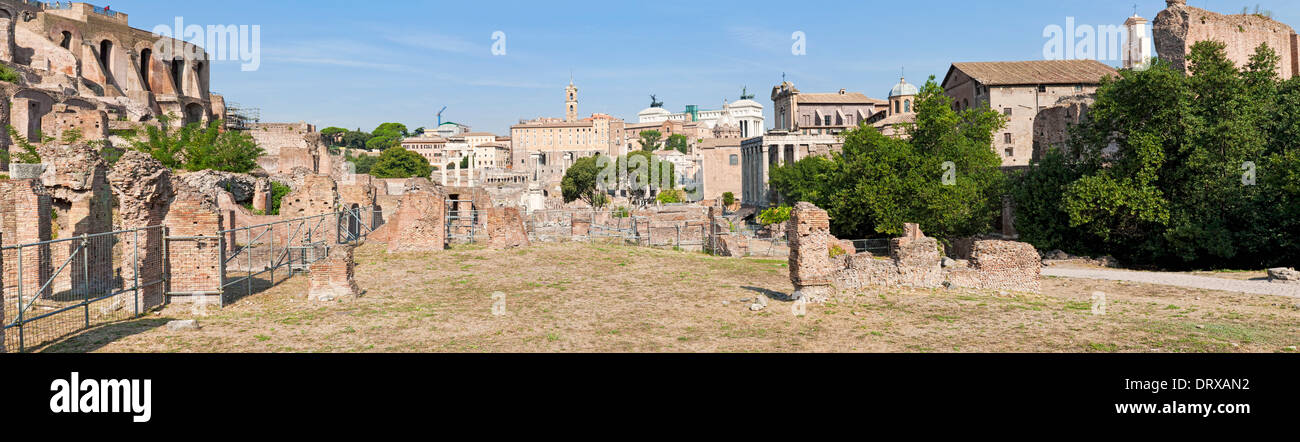 the ancient Forum Rome Italy Stock Photo