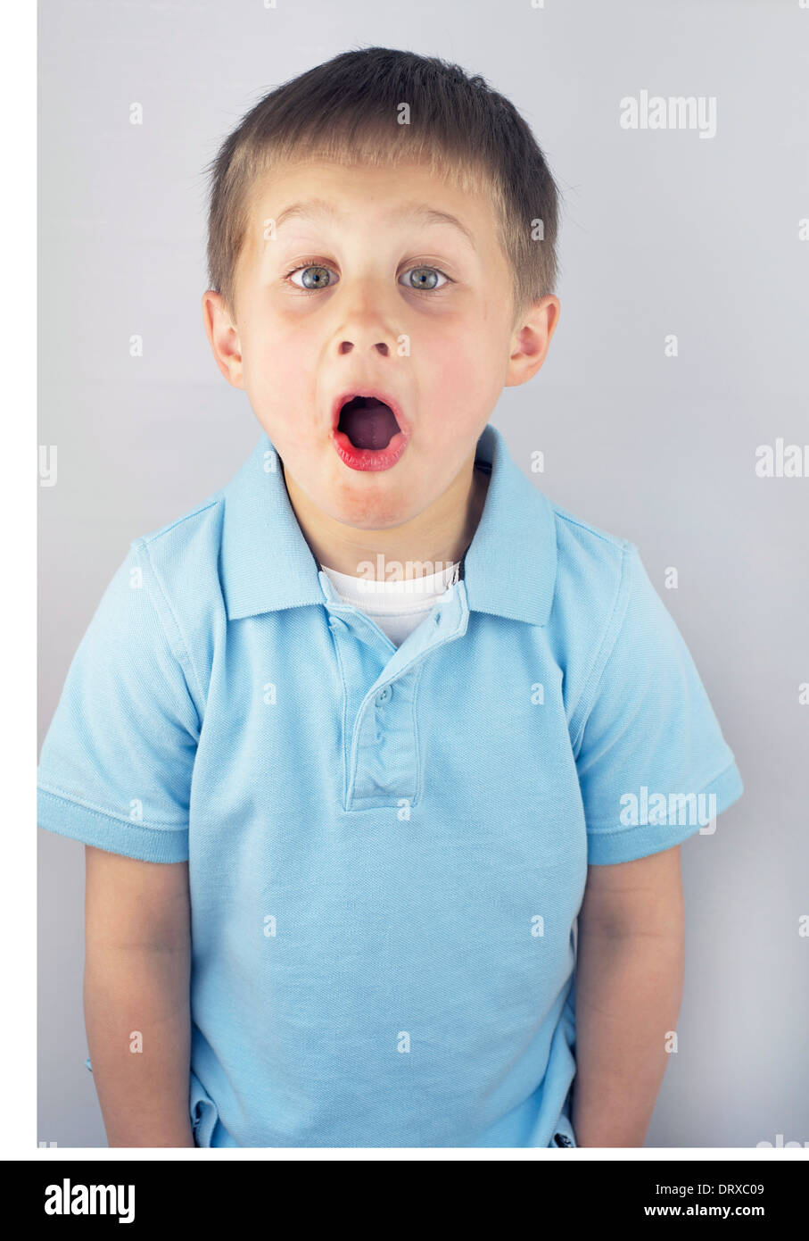 Surprised Little Boy Stock Photo