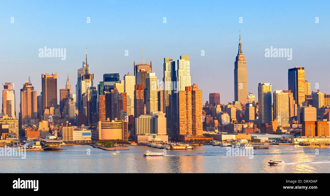 Manhattan Skyline Stock Photo