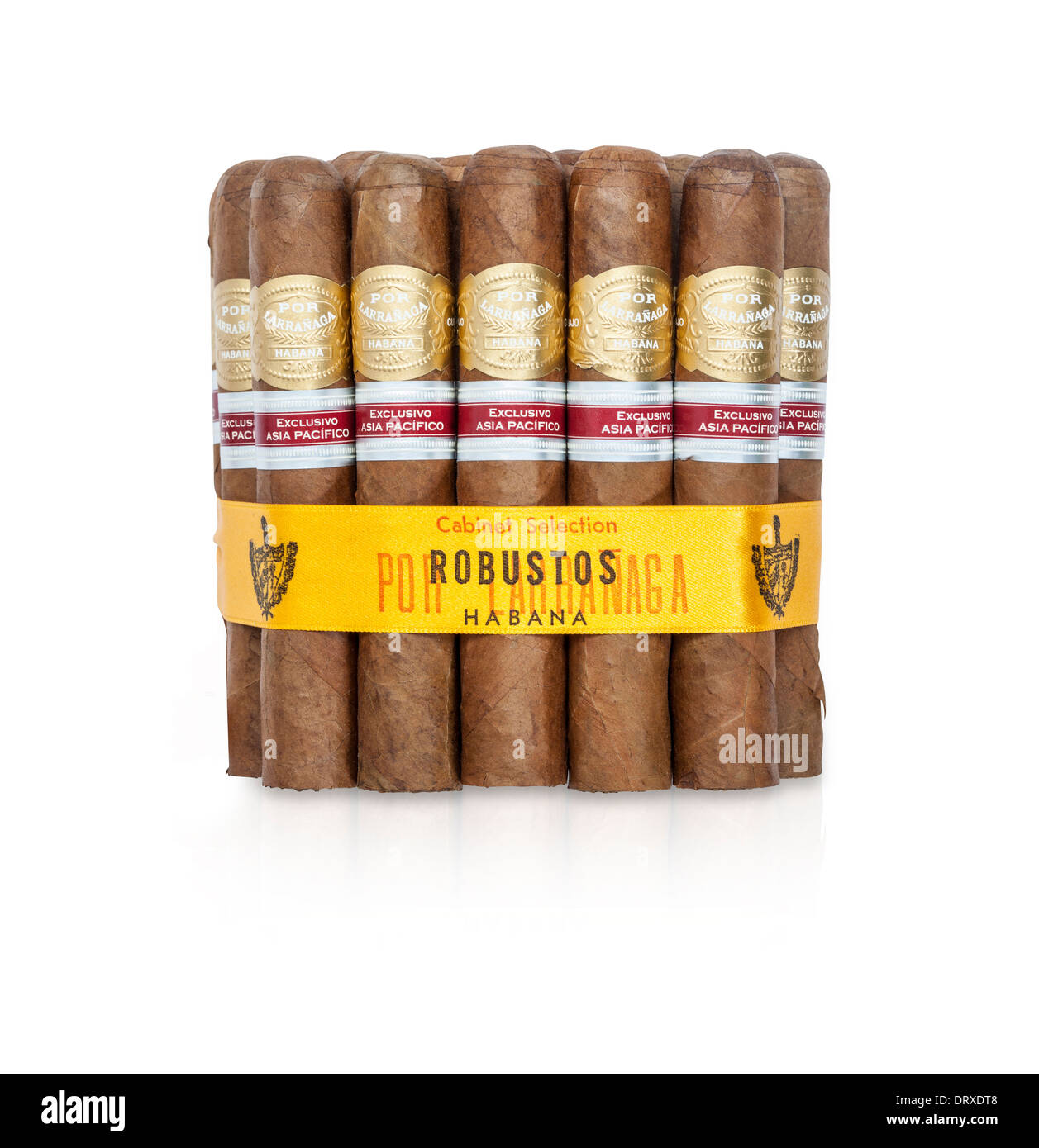 Por Larranaga Robustos Cuban Cigar Stock Photo