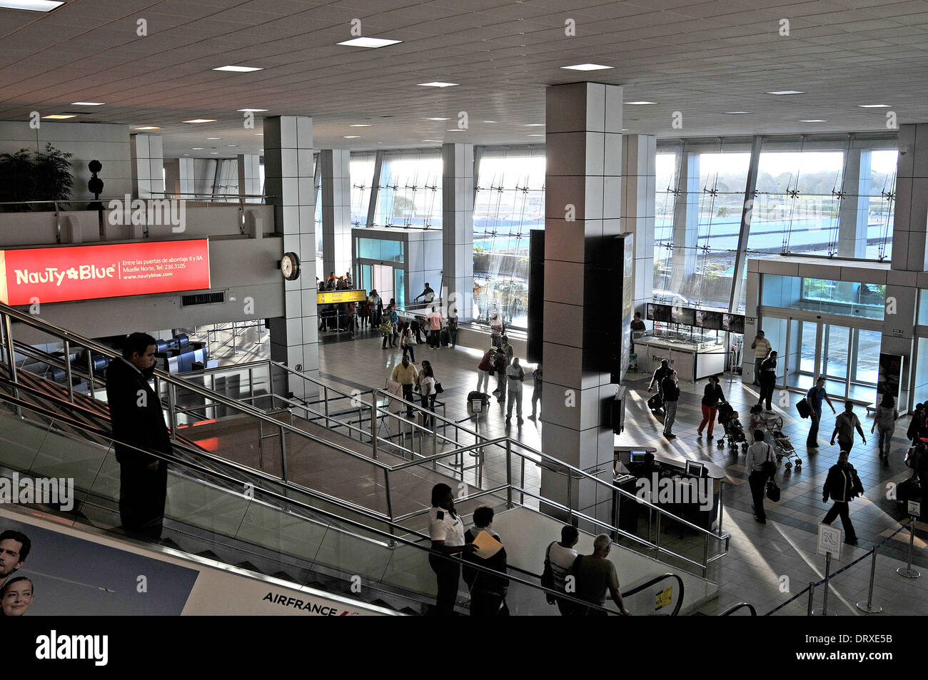 departure hall of Tocumen international airport ,Panama Stock Photo