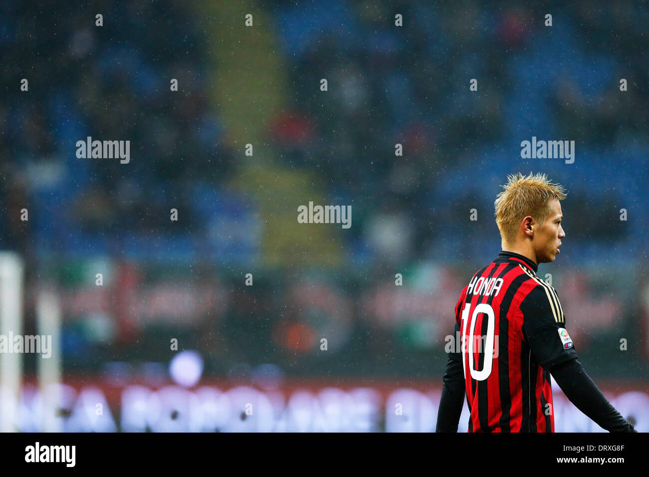 Milan, Italy. © D. 1st Feb, 2014. Keisuke Honda (Milan) Football