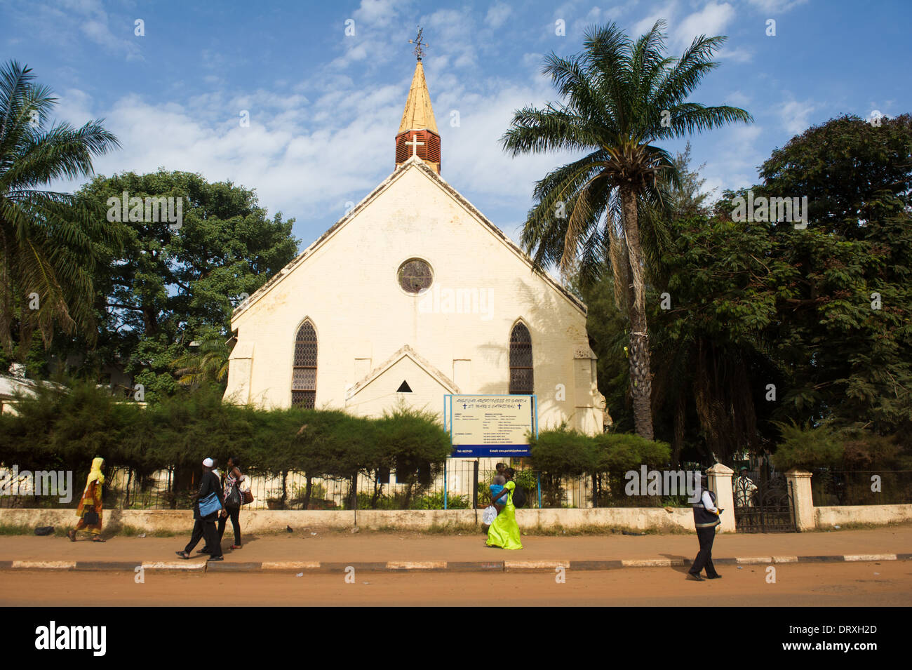 Anglican cathedral, the Gambia Stock Photo