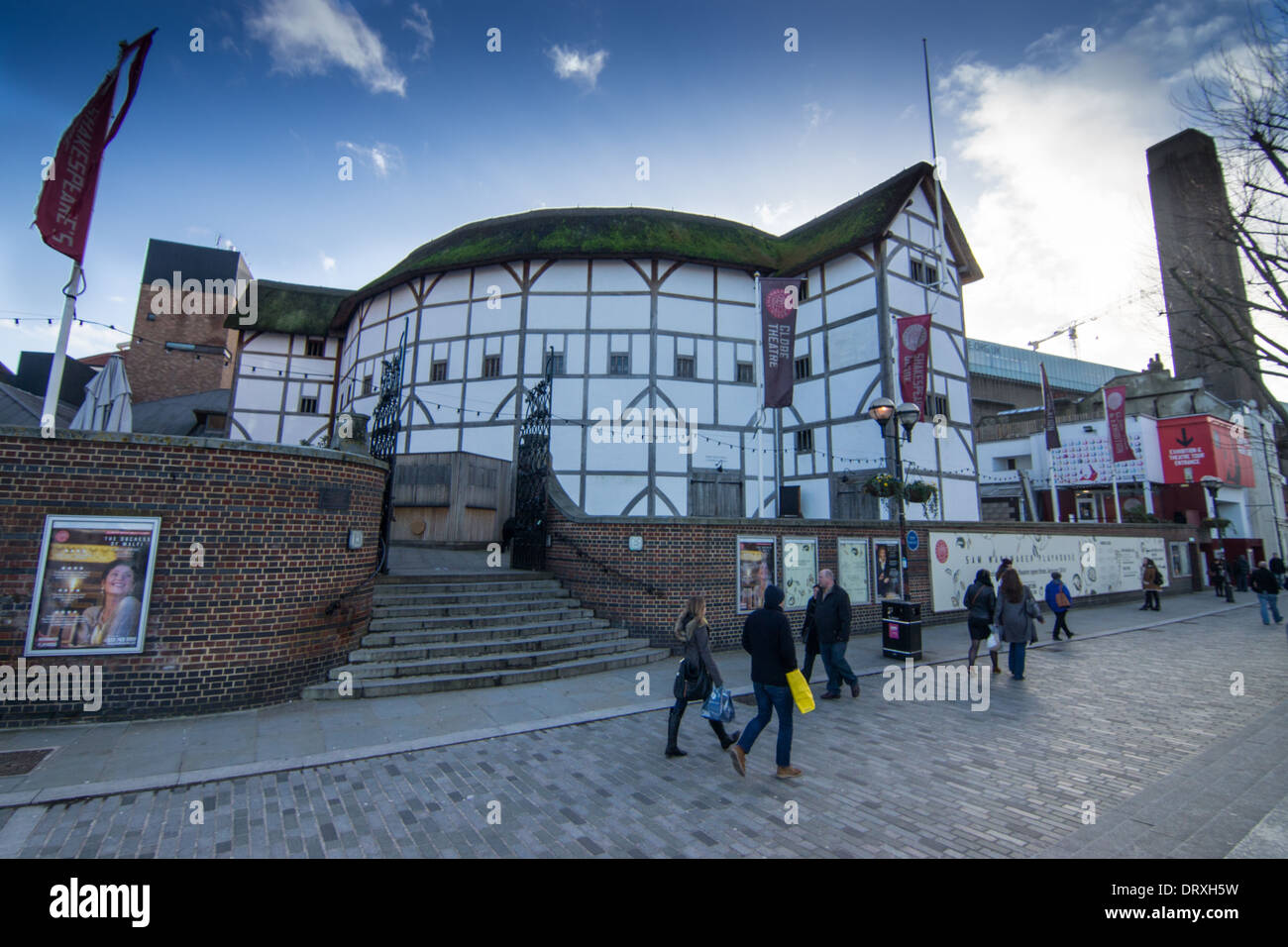 the globe theatre London shakespeare's globe Stock Photo