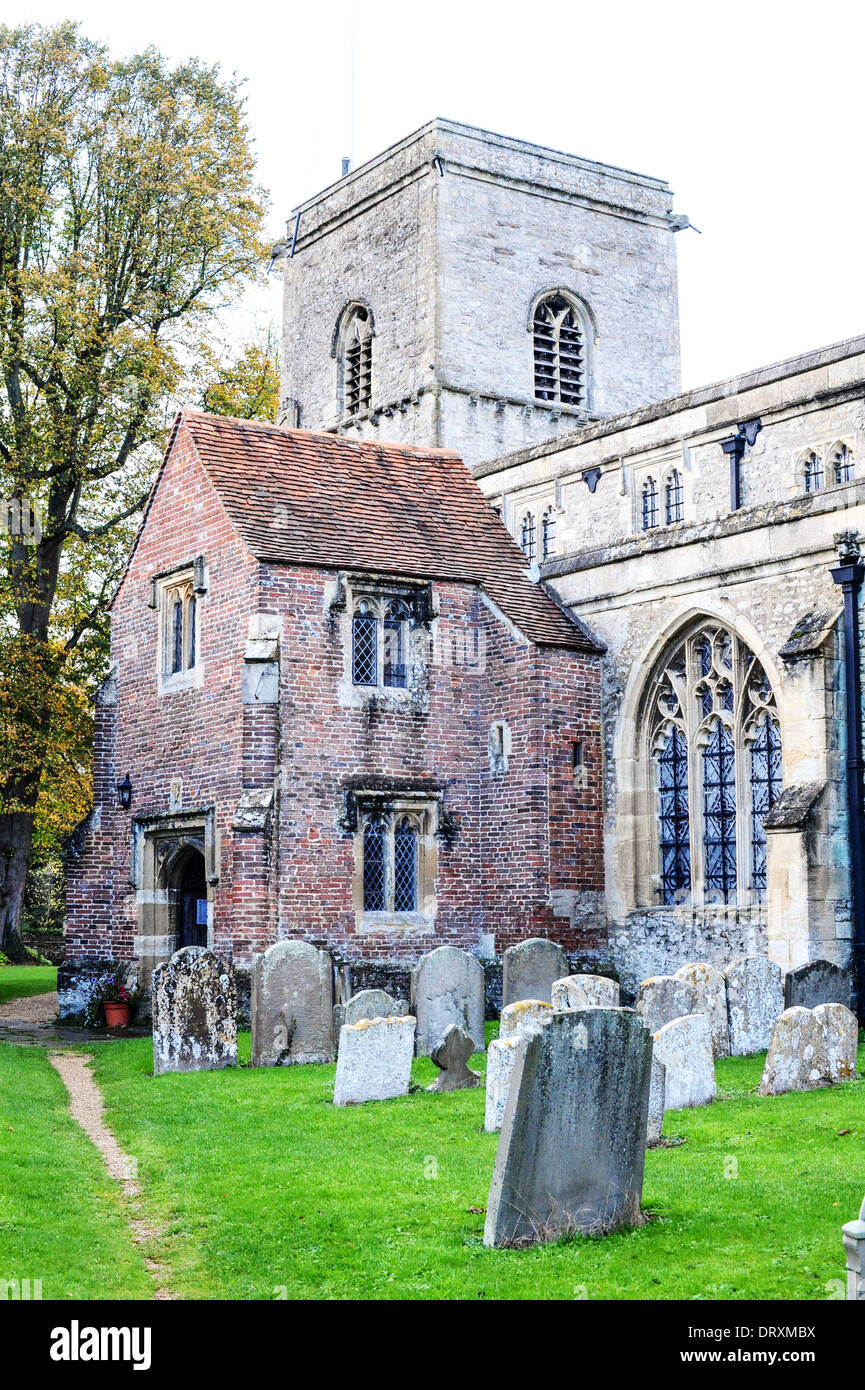 Sutton Courtenay Church in Oxfordshire. The burial place of