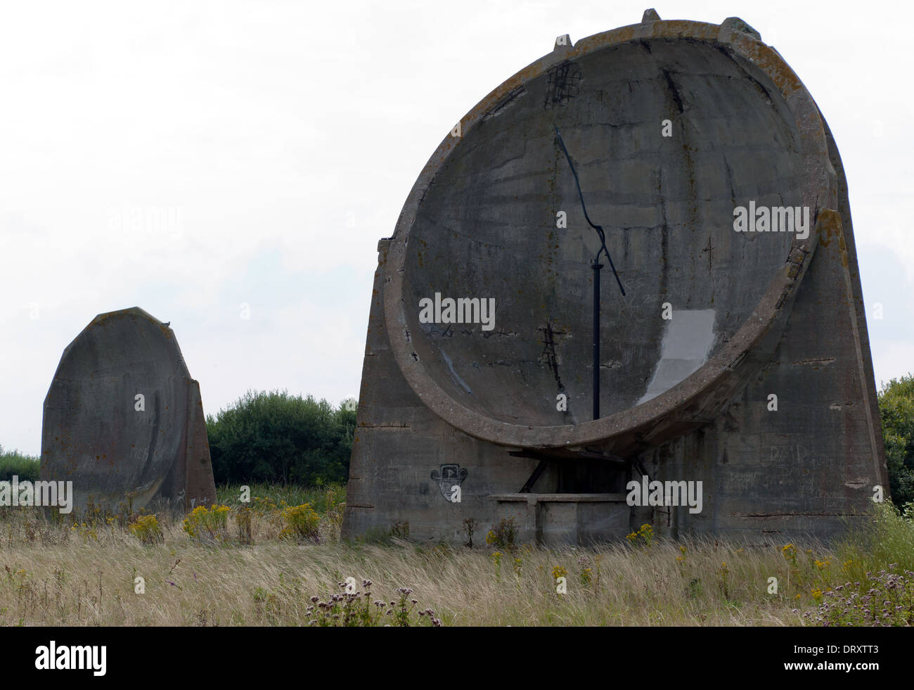 20ft and 30ft Sound Mirrors, Denge Stock Photo