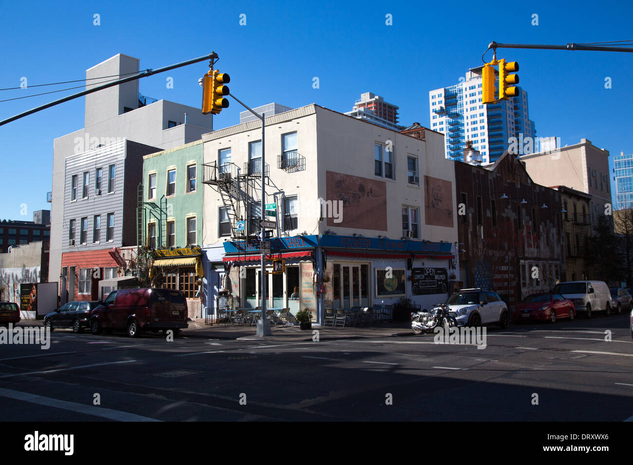 Street Scene, Williamsburg, Brooklyn, NYC, USA Stock Photo