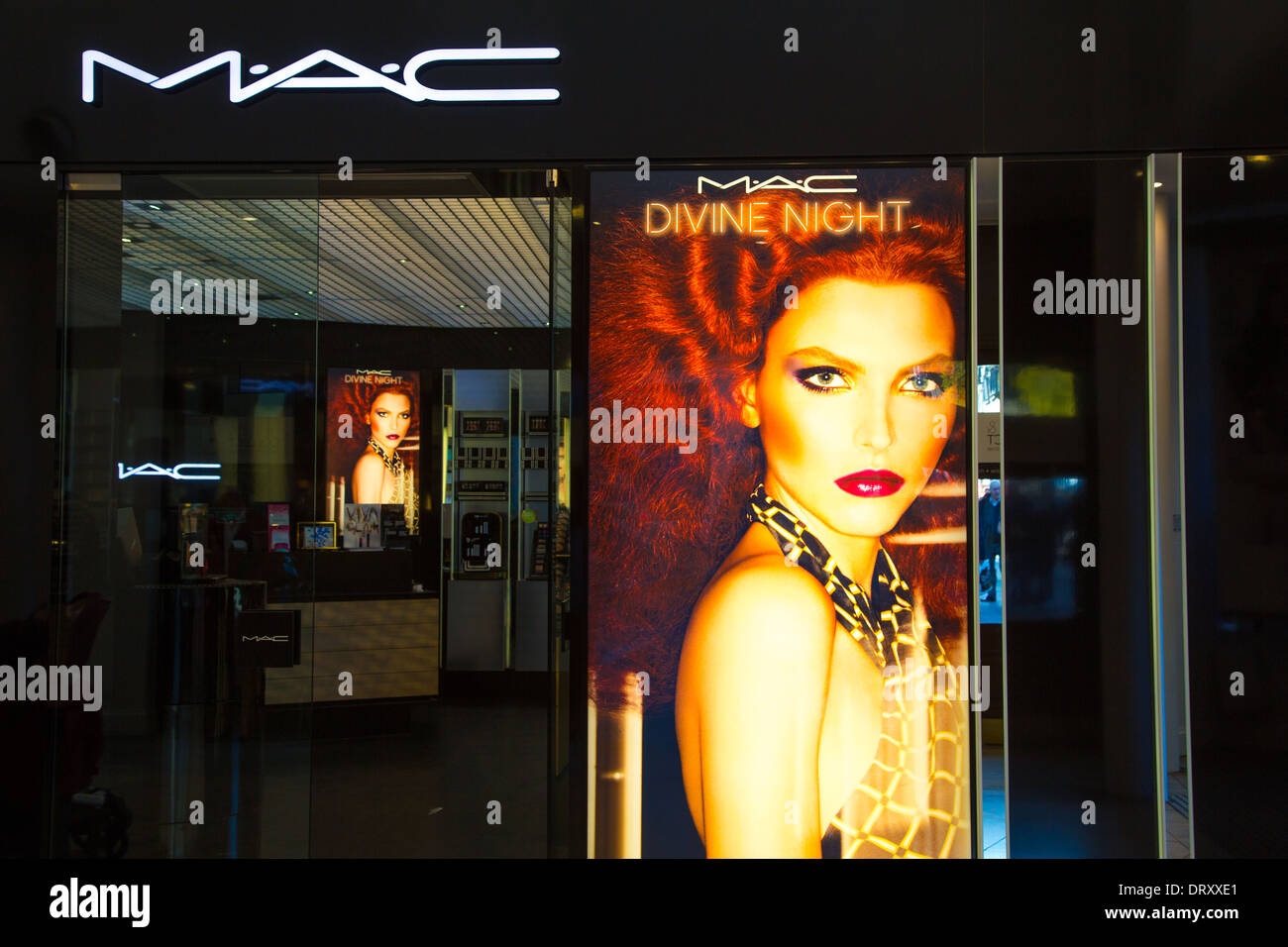 MAC Make-up Counter, Debenhams Stock Photo