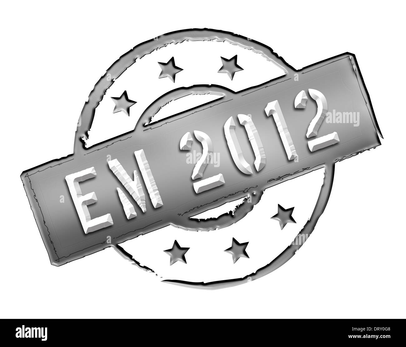 EM 2012 - Stamp Stock Photo